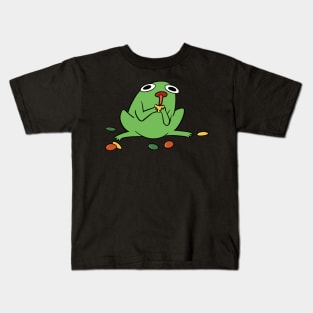 Froggie eating M&M's Kids T-Shirt